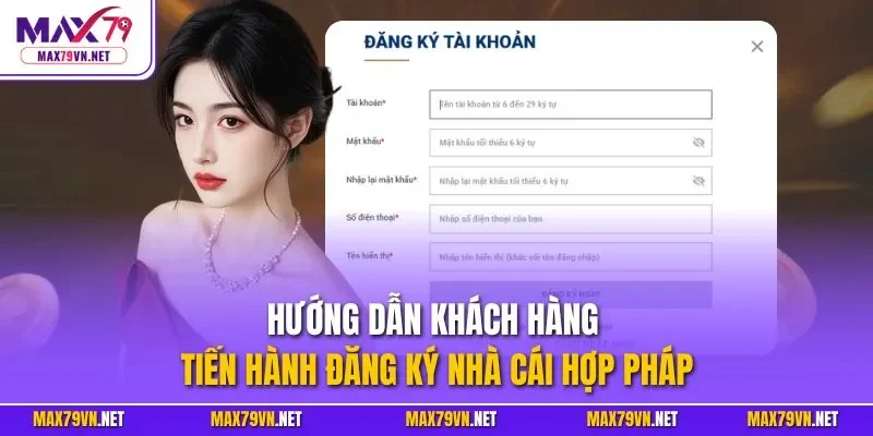 Hướng dẫn khách hàng tiến hành đăng ký nhà cái hợp pháp