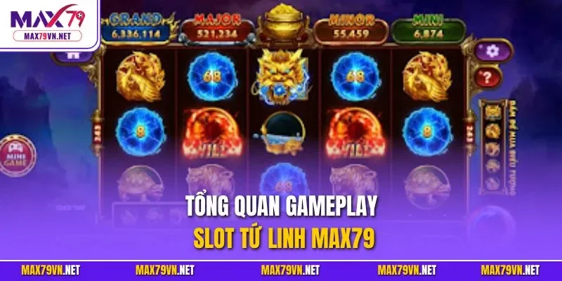 Tổng quan gameplay Slot tứ linh MAX79